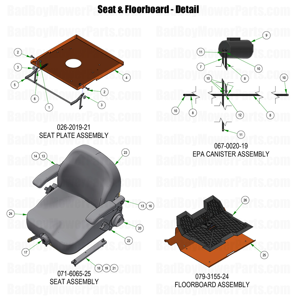 2025 Rogue - Seat  & Floorboard - Detail